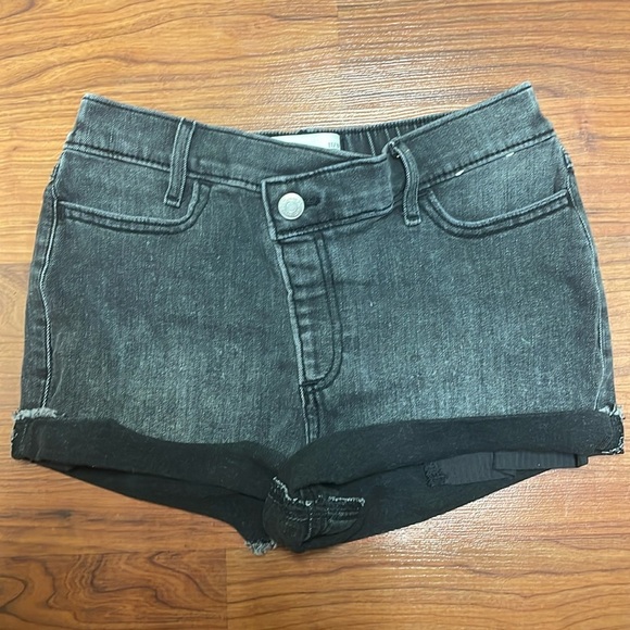 Girl's Abercrombie Kids High Rise Mini Mom black Short size 11/12 - Picture 1 of 4